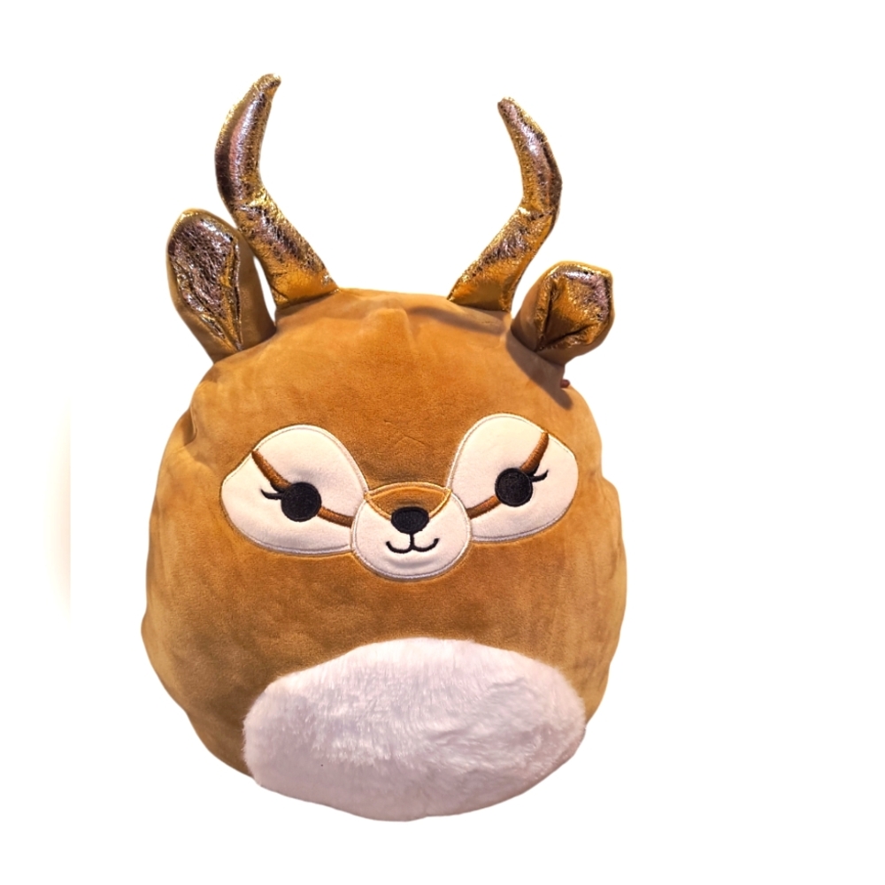 Squishmallows Kieli The Antelope 14" Plush, Golden Horns/Ears Rare